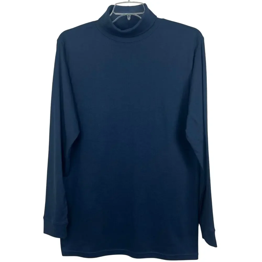 UTOPIA Wear turtleneck men’s size XXL , 2XL cotton poly blend  Navy Blue